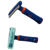 Wholesale - BLUE PET GROOMING DBL RAKE COMB W/ROTATING PINS C/P 25, UPC: 044021380260